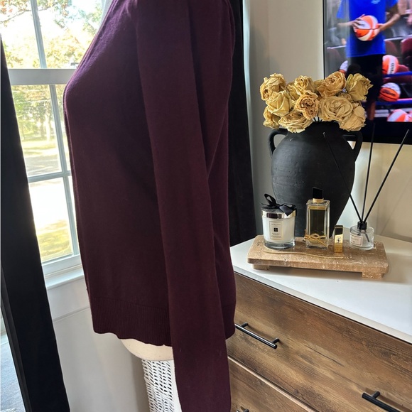New York & Company Deep Burgundy Cardigan Sweater - Picture 4 of 6
